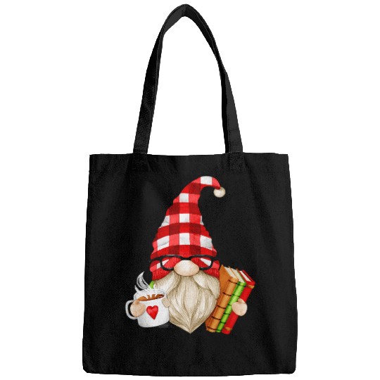Book Fun Reading Gnome With Books And Tea Mug For Retired Teacher Bags