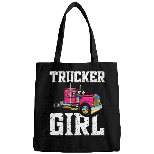 Truck Fun Women Trucker Girl Big Rig Funny Trucking Bags
