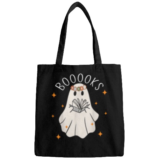 Book Fun Cute ghosts Book Reading Teacher School Funny Halloween 3 Bags