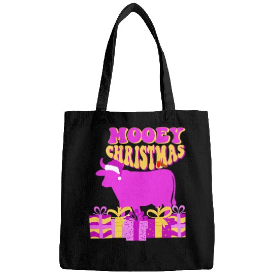 Cow Pet Mooey Christmas Cow Robin Holiday Festive xmass Bags