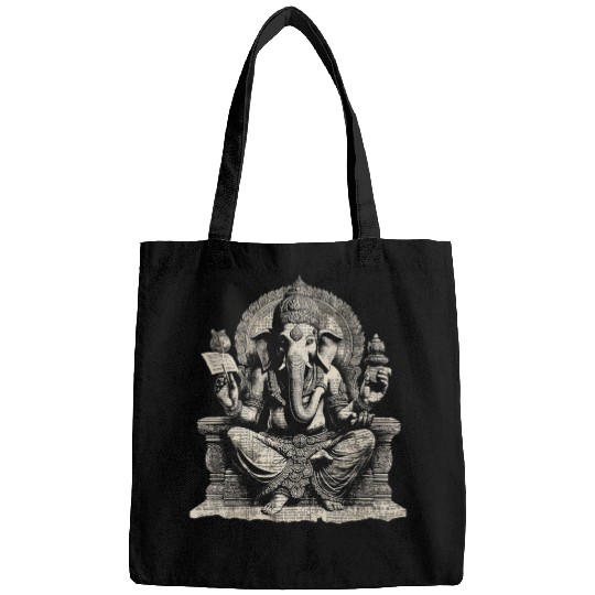 Elephant Mammal Hindu God Cool Yoga Hindu Elephant God Graphic 2 Bags