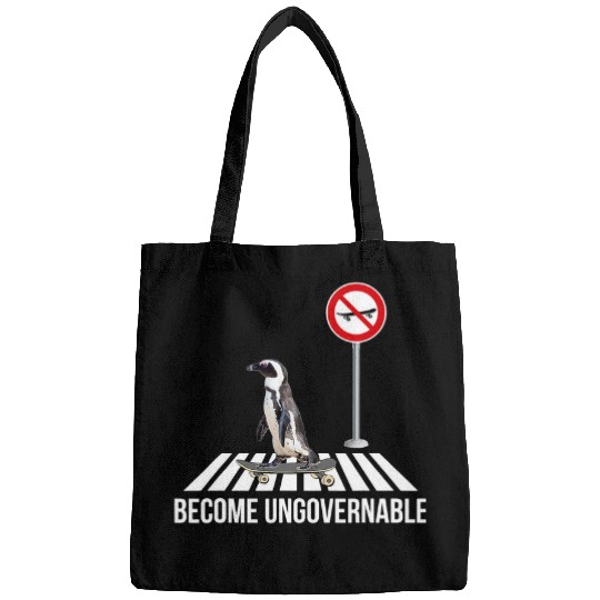 Penguin Pet Become Ungovernable Penguin Skateboarding Bags
