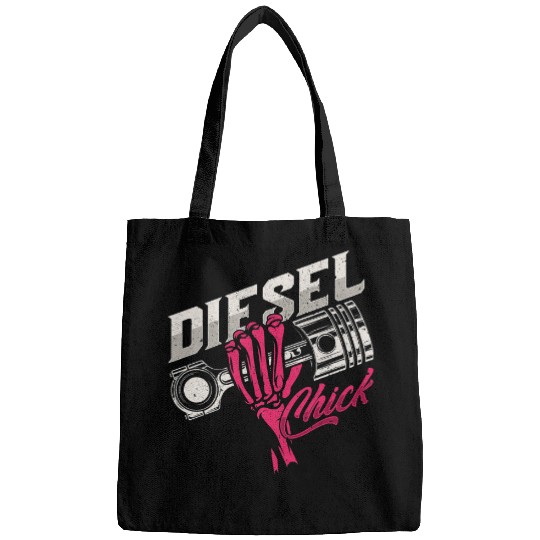 Truck Fun Womens Diesel Chick Trucker Highway Truck Driver Asphalt Cowboy Bags