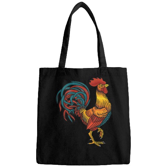 Chicken Pet vintages Cock Fight Rooster A Cock Fighting Arena Bags