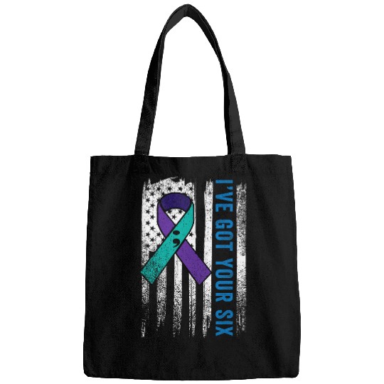 suicides Prevention 988 Ribbon Ive Got Your 6 Six Police suicides Awareness Law Enforcement 3 Bags