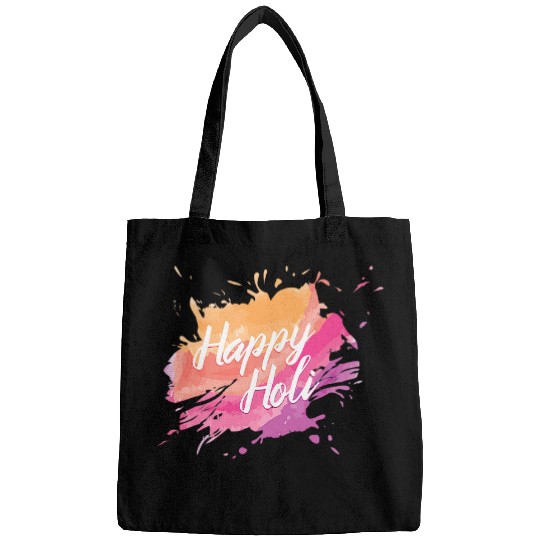 Elephant Mammal happy holi elephant india hindu colors Bags