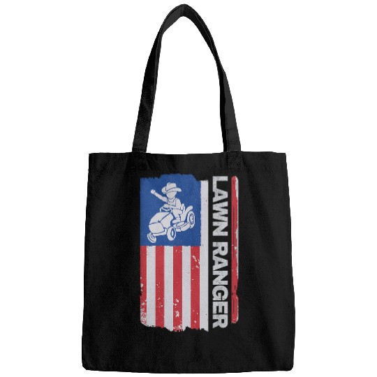 Lawn Mower Fun Ranger Lawnmower American Flag USA Garden Lawn Mowing Bags