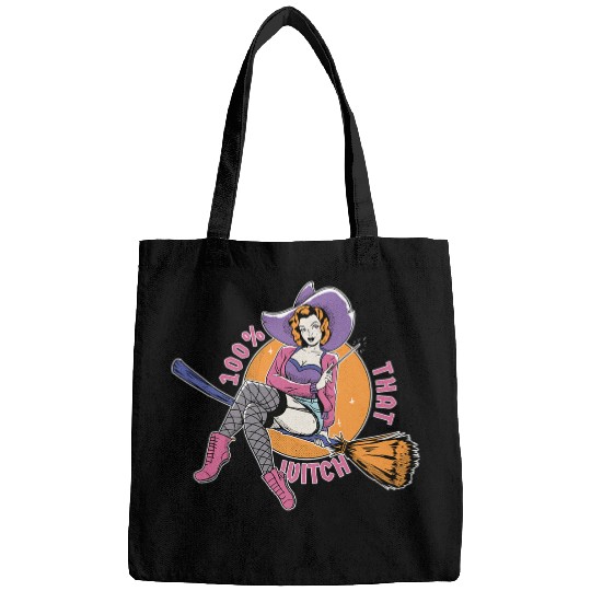 Discover 100 That Witch  Funny Vintage Halloween Witch Bags