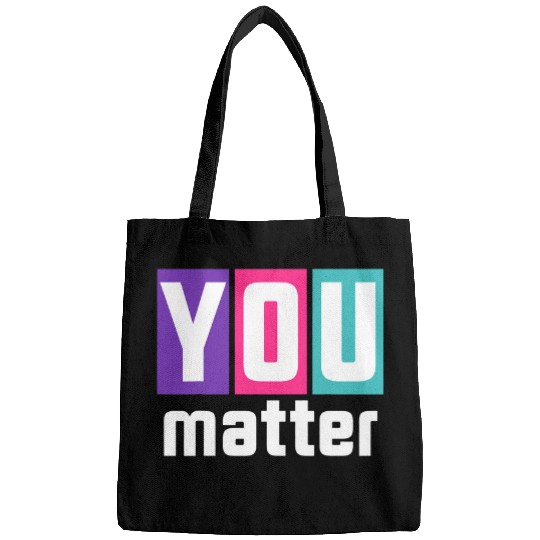 suicides Prevention 988 Ribbon Mens suicides Prevention Awareness You Matter Teal Purple Bags