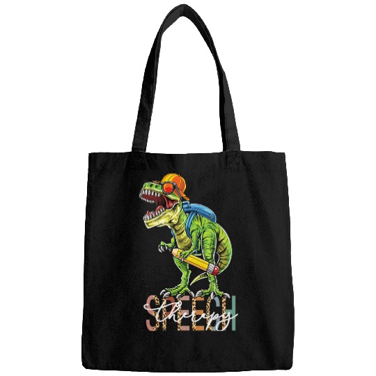 Dinosaur Pet Speech Therapy Language Pathologist Therapist Dinosaur Trex Bags