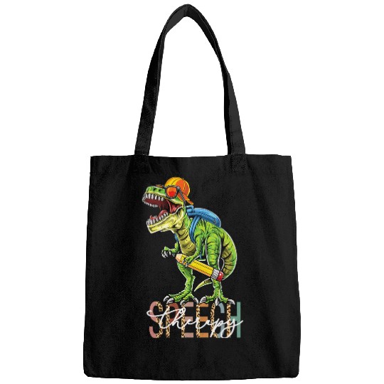 Dinosaur Pet Speech Therapy Language Pathologist Therapist Dinosaur Trex Bags
