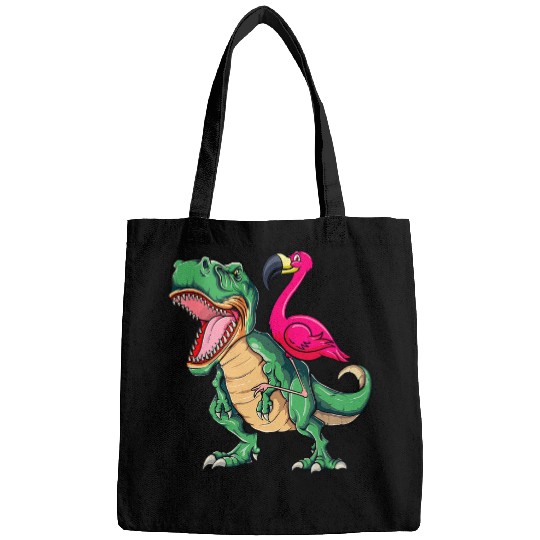 Dinosaur Pet Flamingo Riding Dinosaur T rexs Funny flamingo Tyrannosaurus Bags