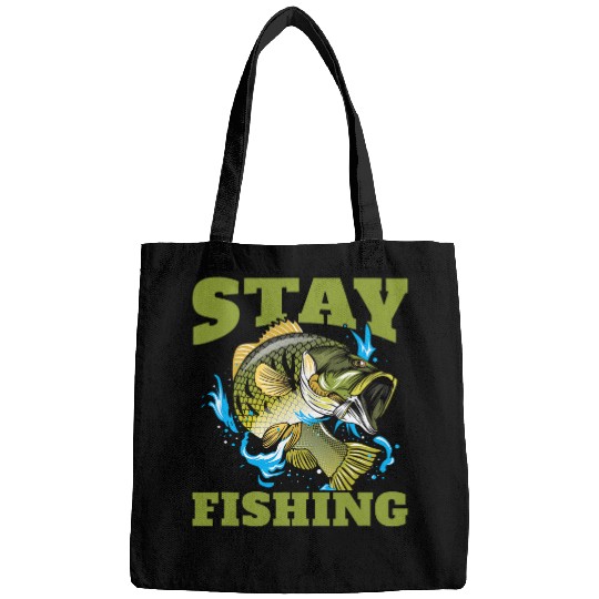 Fishing Fun Funny Fisherman Angler Angling Trout Fishing Bags