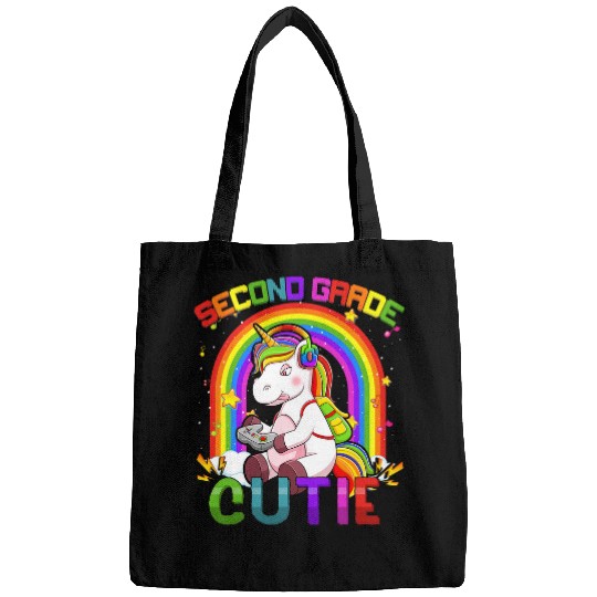 Unicorn Pet Second Grade Cutie Unicorn Rainbow Video Game Back To School Bags