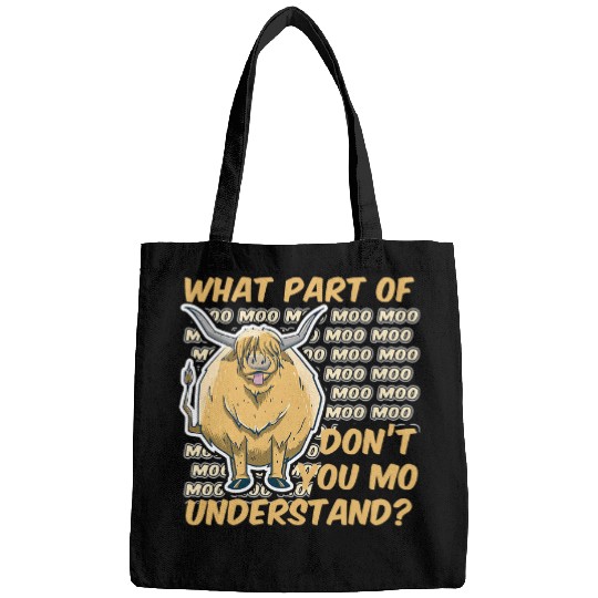 Cow Pet Farm Animal Calf Highland Cow Cattle Moo Bags