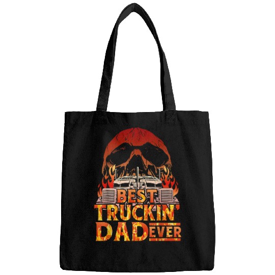 Truck Fun Design For Men Dad Big Rig SemiTrailer Truckin 1 Bags