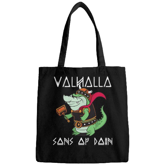 Alligator Pet Odin Valhalla Viking Crocodile Nordic Culture Norsemen Bags