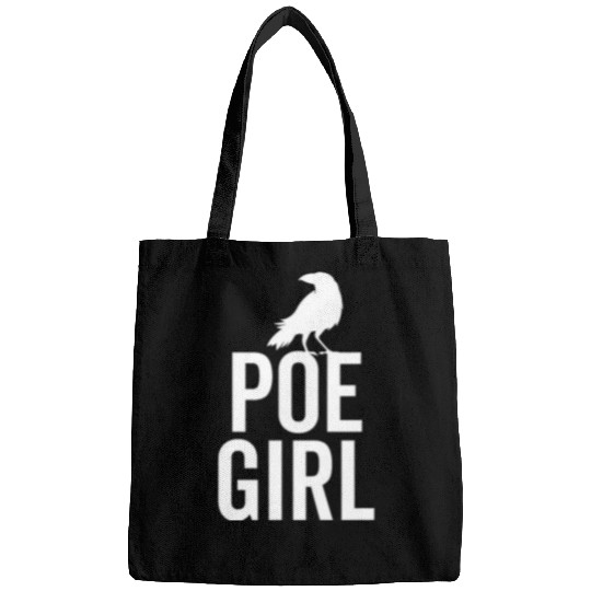Book Fun Edgar Allan Poe Funny Poe Girl Hipster Bookworm Book Nerd Bags