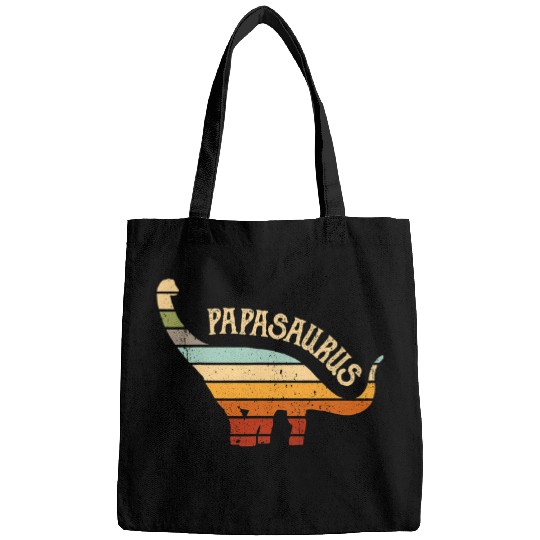 Dinosaur Pet Mens Papasaurus Dinosaur Papa Saurus Fathers Day Bags