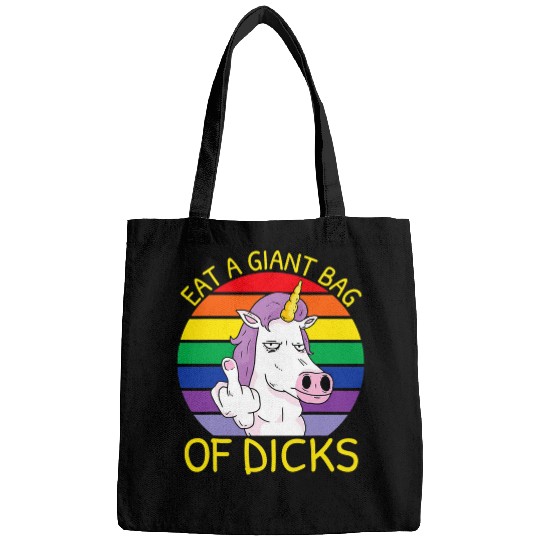 Unicorn Pet Eat A Bag Of Dicks Rainbow Unicorn Eat A Bag Of Dicks Gear Bags