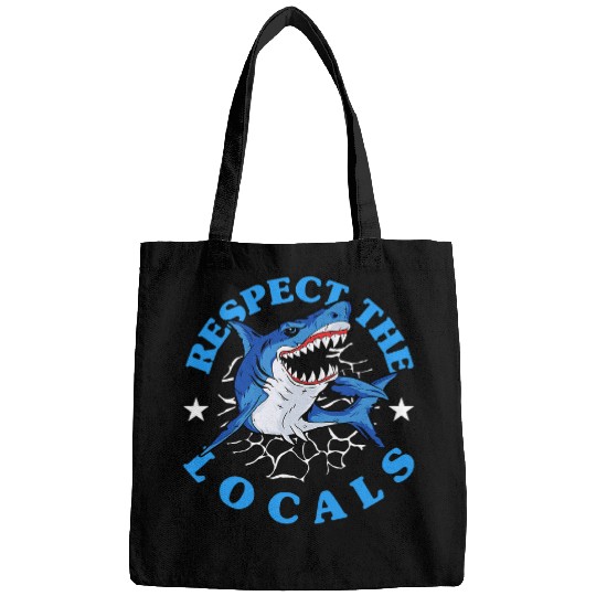 Shark Pet Respect the locals shark Design for a Bags