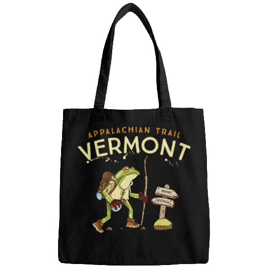 Frog Pet Appalachian Trail Vermont Hiking Funny Bags