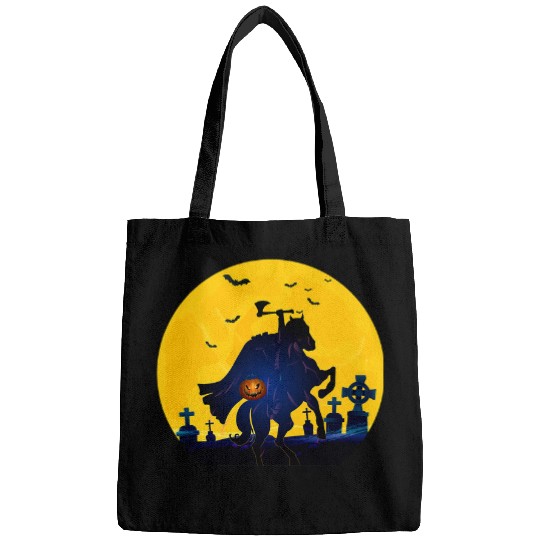 Horse Pet Retro Headless Horseman Classic  Sleepy Holloween Moon Bags