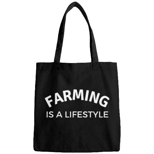 Tractor Fun driving Farming is a Lifestyle tractor plantisng harvest tee Bags