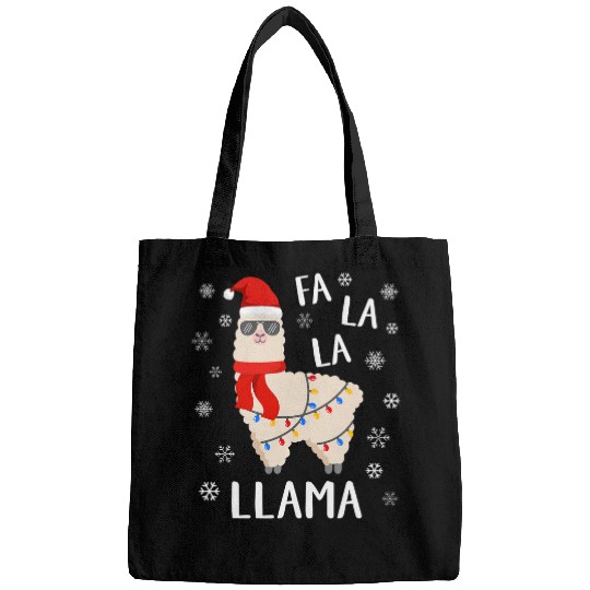 Llama Pet Funny  Christmas Fa La La Llama Christmas Bags