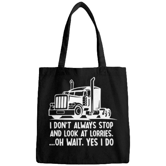 Truck Fun Trucker Big Rig SemiTrailer Truck Driver Funny Trucker 1 Bags