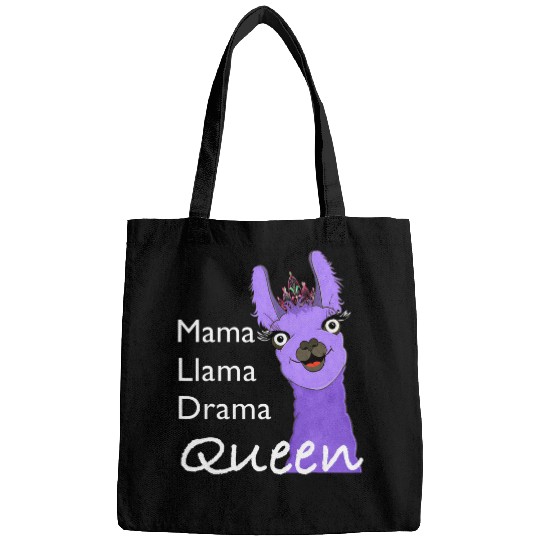 Llama Pet design mama llama drama queen Bags