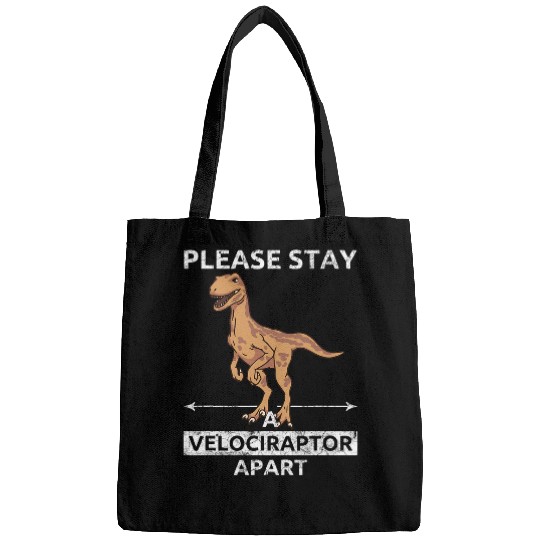 Dinosaur Pet Please Stay A Velociraptor Apart 1 Bags