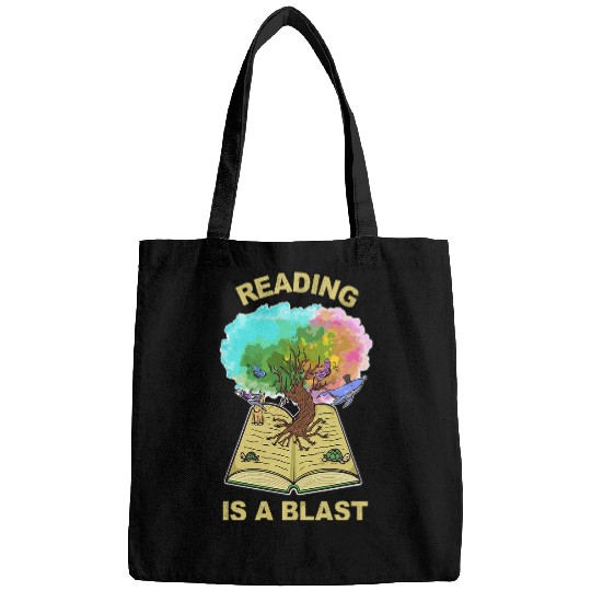 Book Fun Reading Is A Blast Tree Of Life Reading Quotes Bags