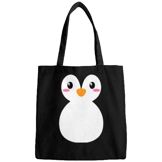 Penguin Pet Face Design or Easy Costume Black Bags