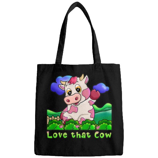 Cow Pet Strawberry Cow Design 01 Bags