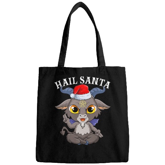Goats Pet Christmas Hail Santa Satanism Goats Baphomest Atheist Satan 8 Bags