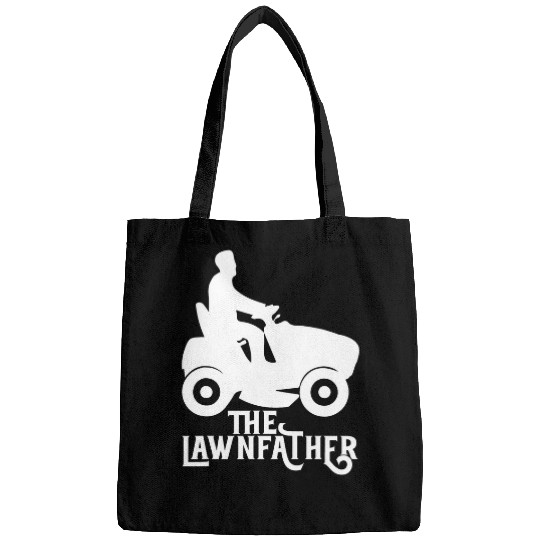 Lawn Mower Fun The Lawnfather Grass Cutter Gardening Landscaper Fathers Day Bags
