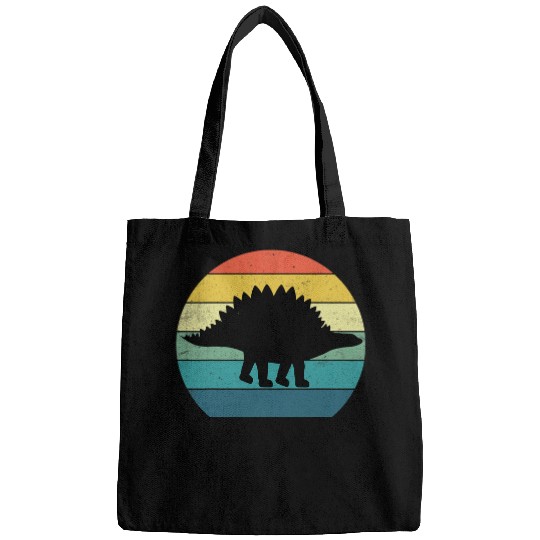 Dinosaur Pet Stegosaurus Dinosaur Animal Retro vintages 70s 80s Aesthetic Bags