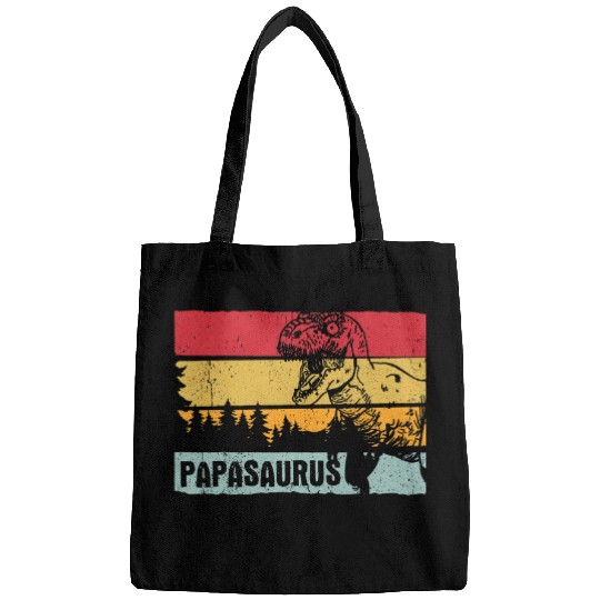 Dinosaur Pet Mens Papasaurus rexs Dinosaur Papa Saurus Fathers Day Bags