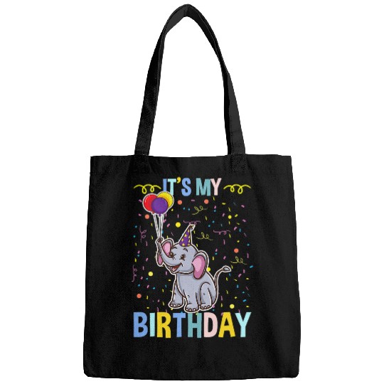 Elephant Mammal Its My Birthday Elephant Animal Lover Bags