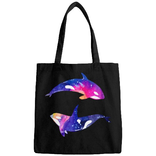 Dolphin Pet watercolor painting hand painted whale Bags