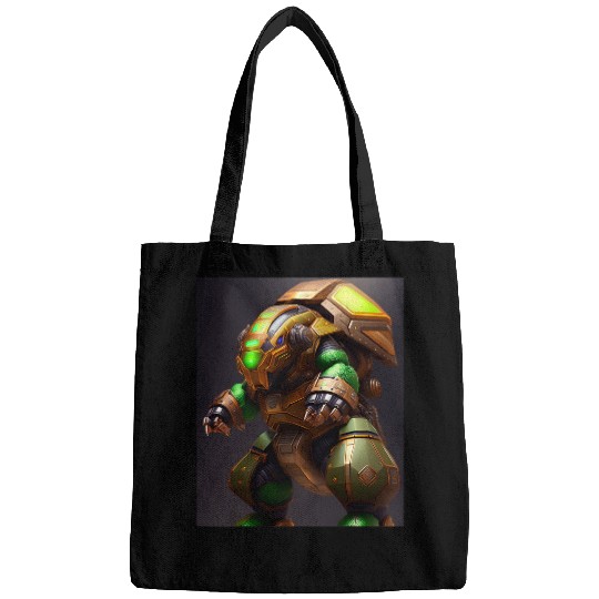 Turtle Pet Armored Turtle Behemoth Robotic Futuristic Robot Art Bags