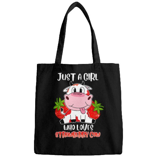 Cow Pet Cute Baby Loves Strawberry Cow Cattel Farming Kids Bags