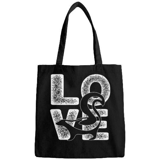 Ferret Pet Cute I Love Skunk Theme Idea For Weasel Lovers Bags