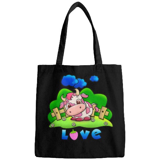 Cow Pet Strawberry Cow Design 17 Bags