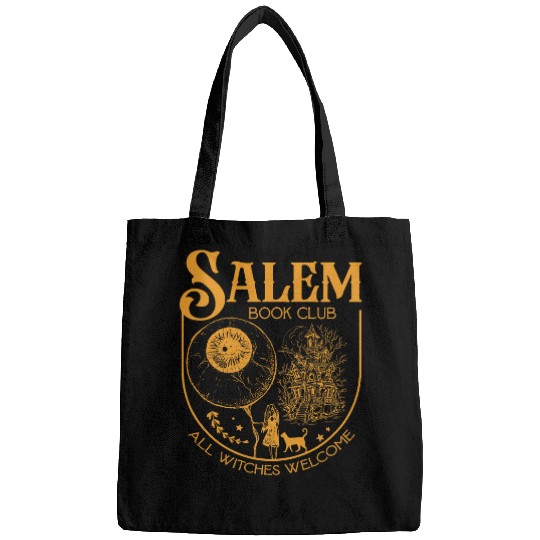 Book Fun Salem Book Club Bookish library for book nerds bookworms Bags