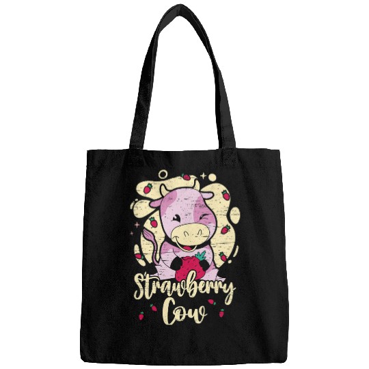 Cow Pet Strawberry Cow Kawaii Pink Cow Milky Drink Lover 479 Bags
