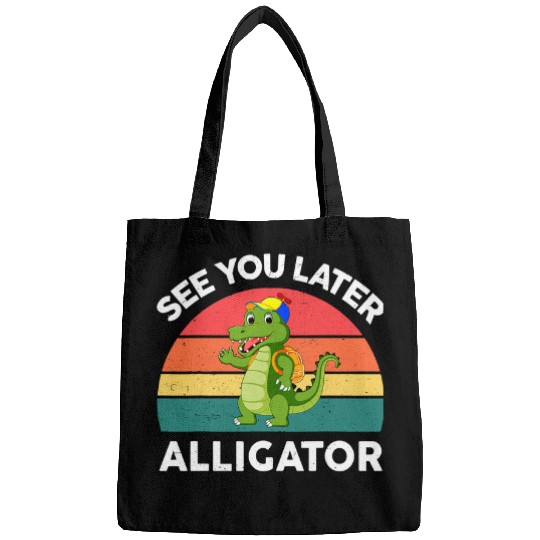 Alligator Pet See You Later Alligator Crocodile Florida Gator Funny Bags