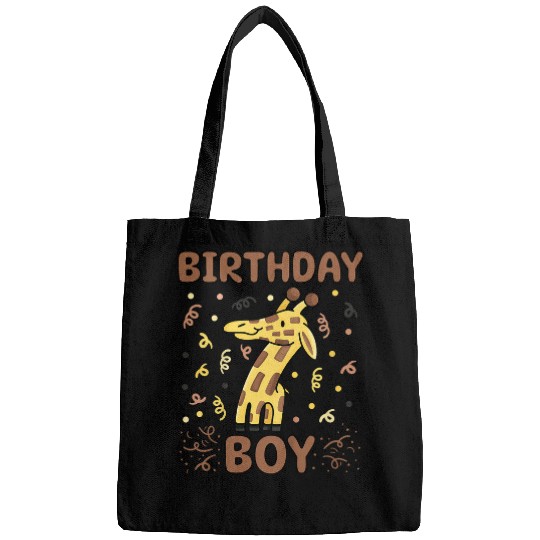 Giraffe Pet Kids Birthday Boy th Birthday Party Animal Number Bags