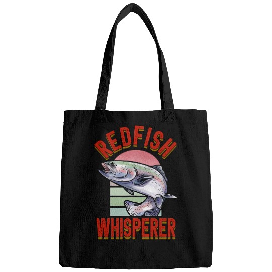 Fishing Fun Redfish Whisperer Fisherman Fish Fishing Bags